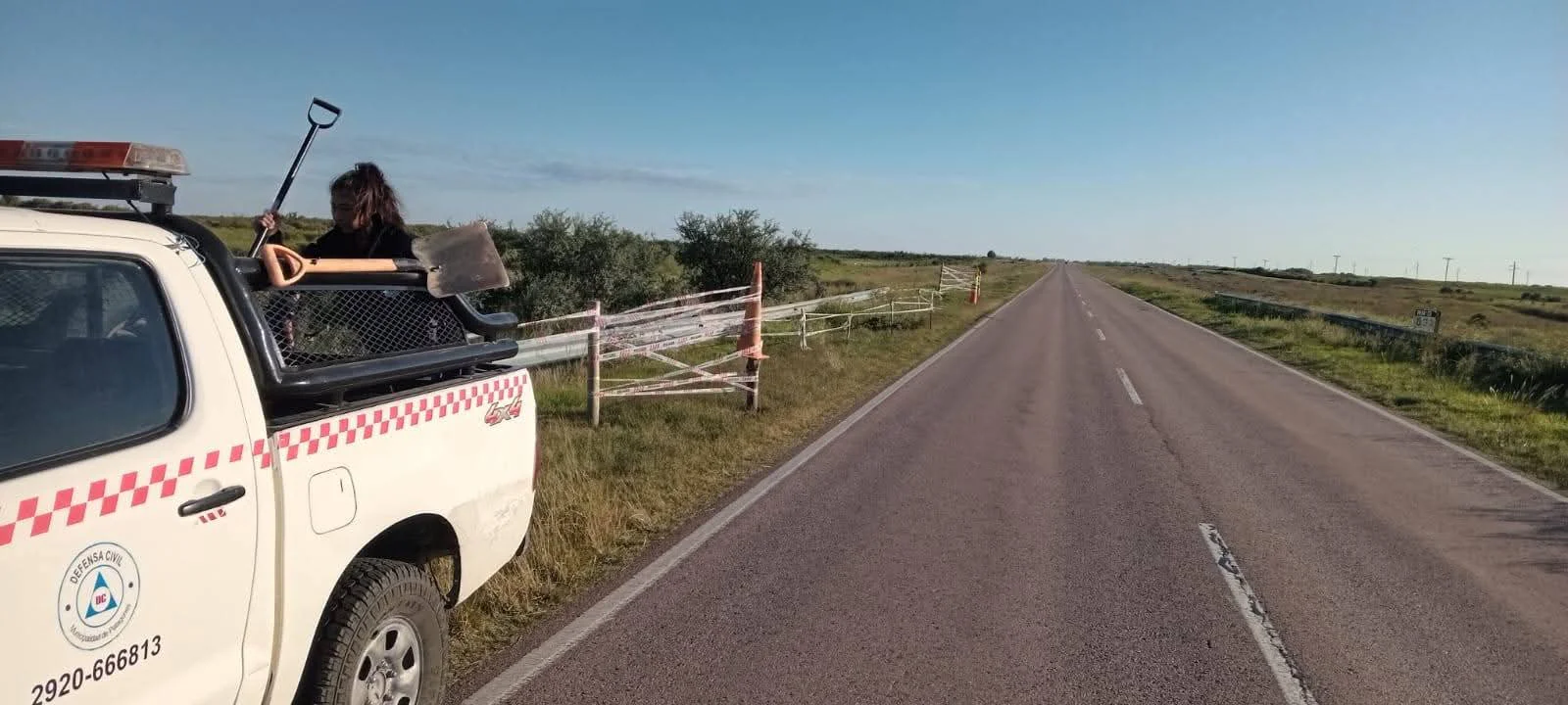 Marino pidió a Vialidad que repare el tramo hundido de la ruta 3