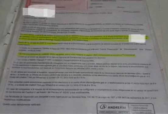 CARTA DOCUMENTO