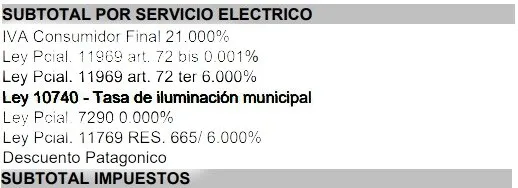 TASA DE ALUMBRADO