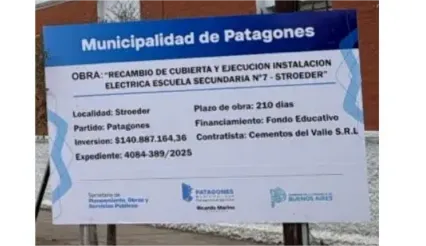 STROEDER, ESCUELA 7, CUBIERTA