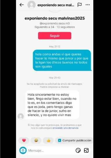 COLEGIO MALVINAS, AMENAZAS