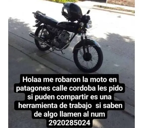 MOTO ROBADA