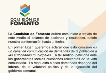 VILLALONGA, COMISION DE FOMENTO