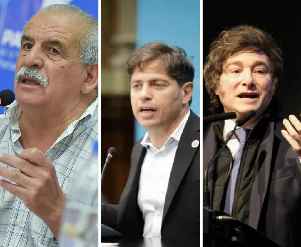 RICARDO MARINO, AXEL KICILLOF, JAVIER MILEI