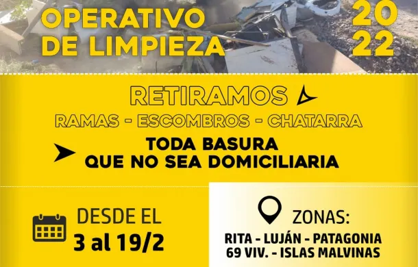 operativo de limpieza