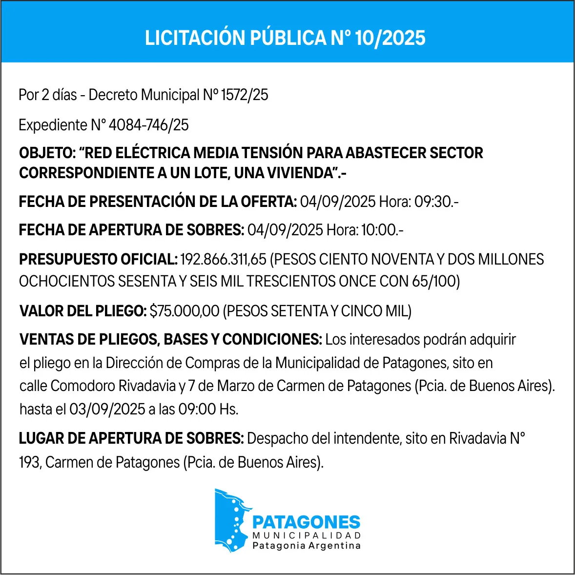 LICITACION 10