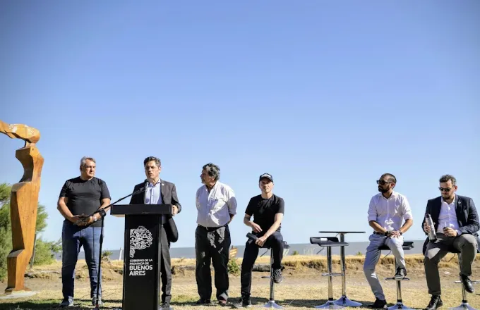 Axel Kicillof en Pehuen Co