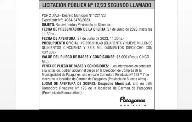 licitacion 12