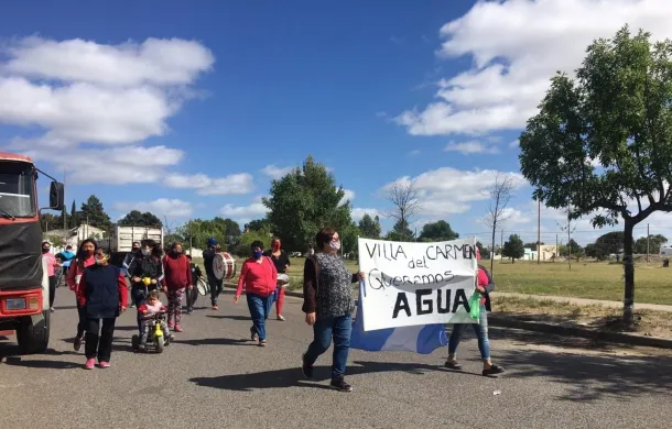 villa del carmen agua absa reclamo marcha manifestacion