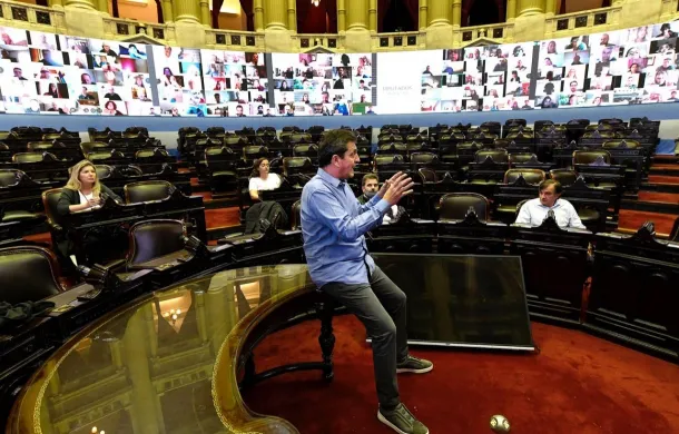sergio massa camara de diputados sesion virtual preparativos