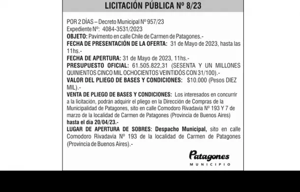 licitacion 8