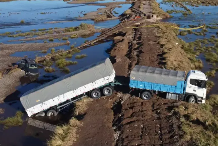 SILVIO MADARIETA, CAMION, TEMPORAL, BAHIA BLANCA