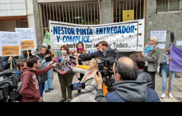 bahia blanca nestor pinta victoria carrion reclamo protesta manifestacion