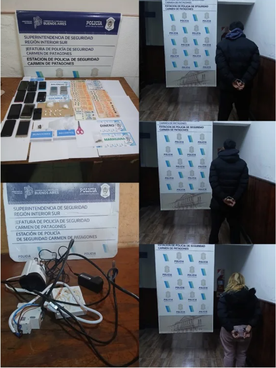DETENIDOS CAMARA DE MONITOREO DROGAS