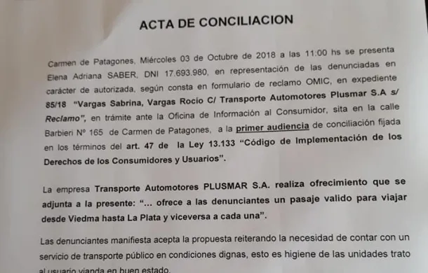 acta conciliacion