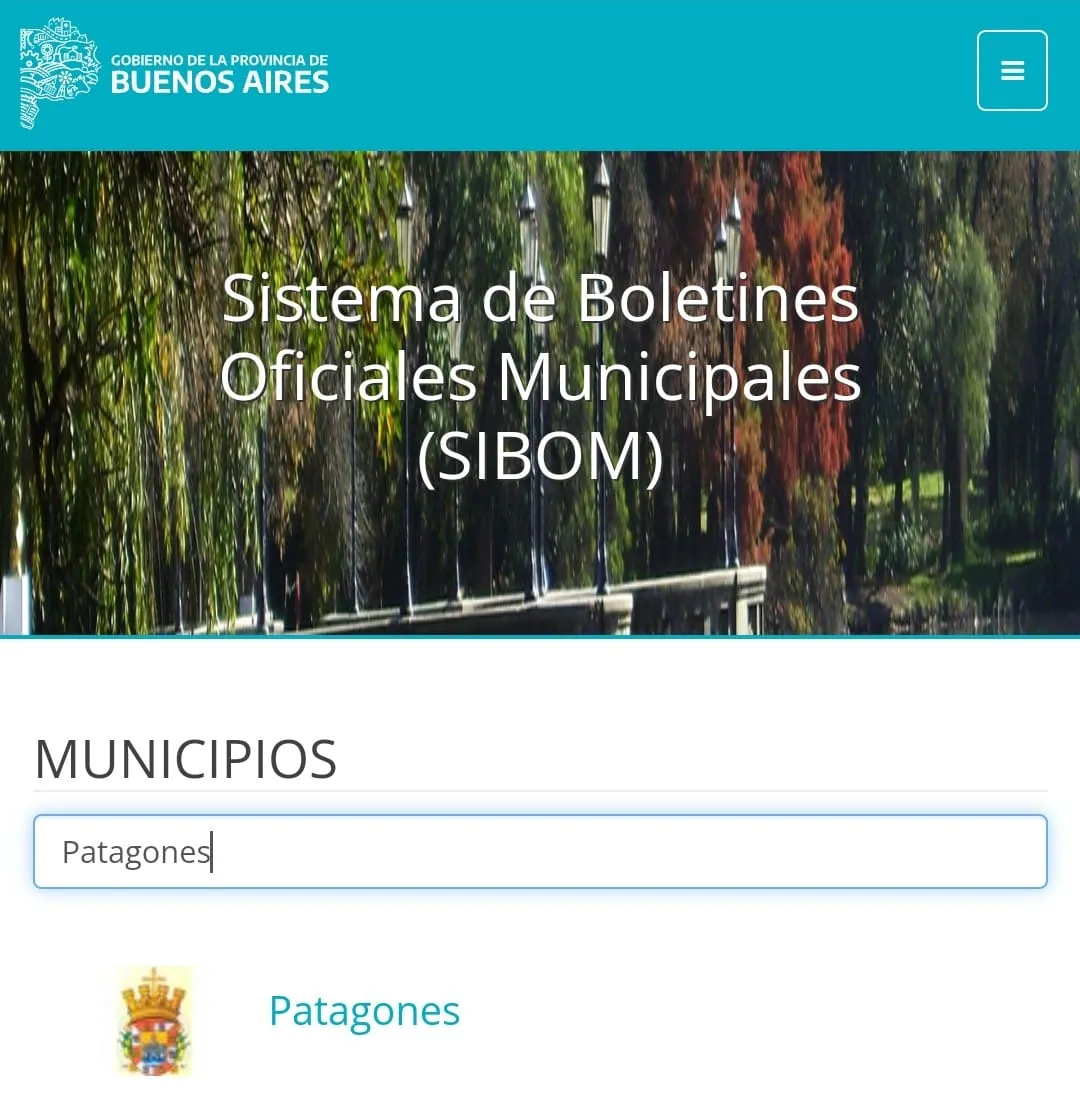 sistema de boletines oficiales municipales