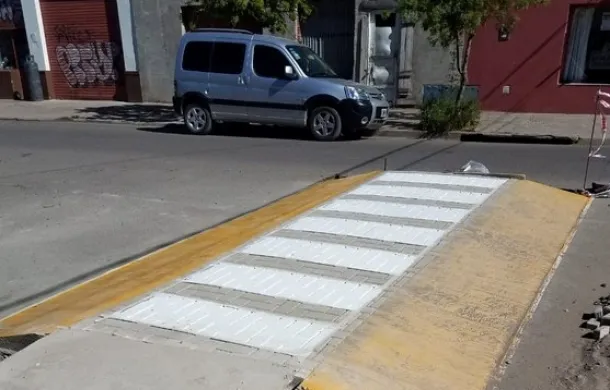 sendas peatonales reductor velocidad