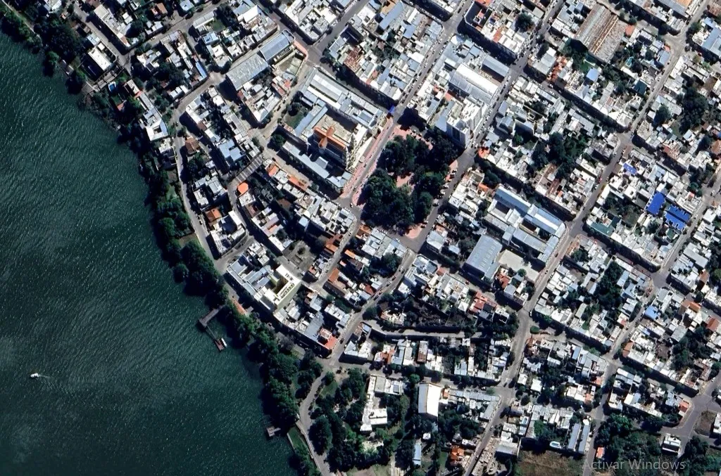 VISTA AEREA DEL CASCO HISTORICO DE PATAGONES