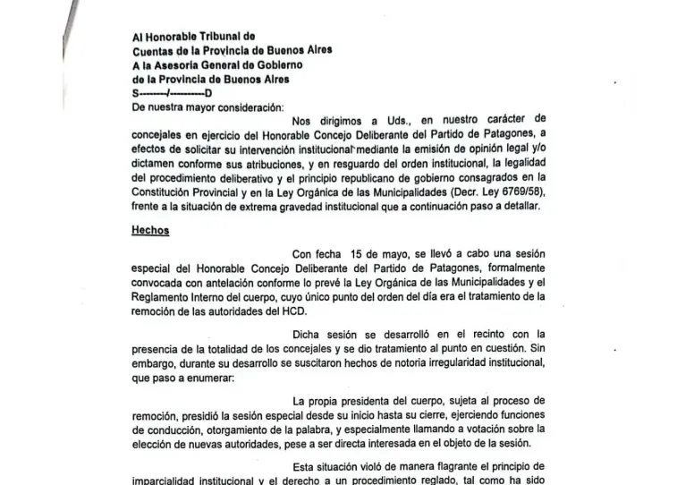 HCD, PRESIDENCIA, TRIBUNAL DE CUENTAS, ASESORIA GENERAL DE GOBIERNO