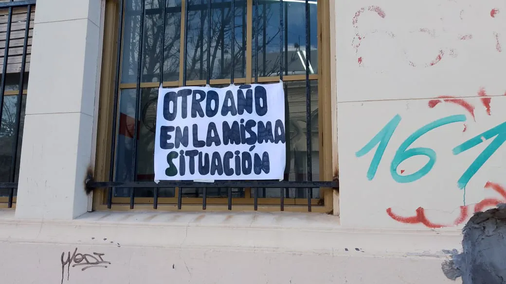 PROTESTA DE ALUMNOS DE LA ESCUELA TECNICA