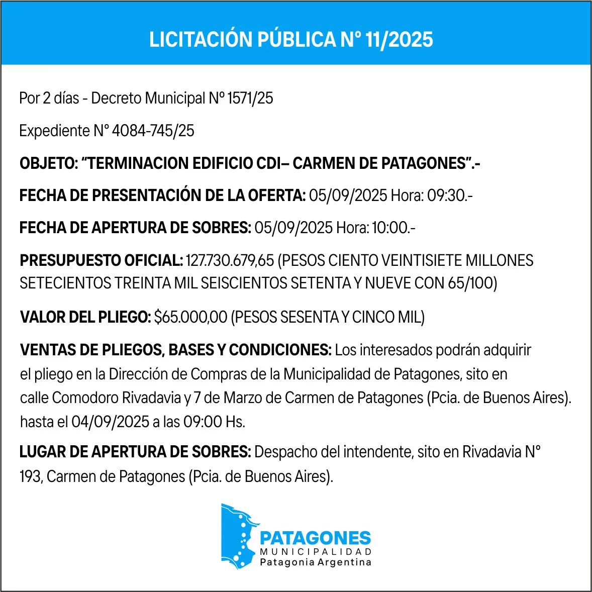 LICITACION 11