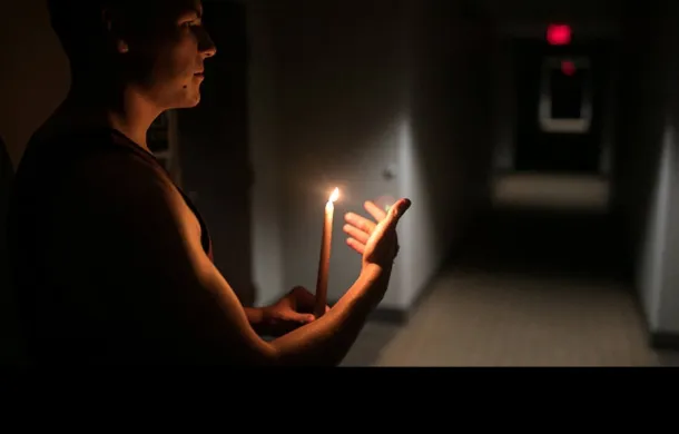 sin luz energía electrica corte