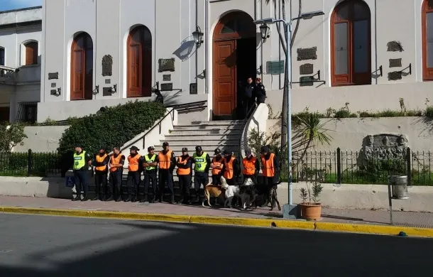 municipio policia marcha