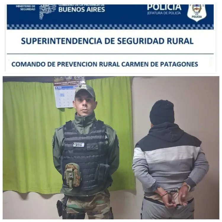 CAZADOR DETENIDO PRADERE