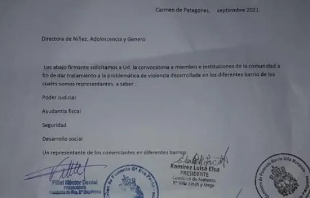 barrios comisiones de fomento nota inseguridad