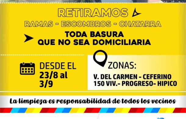 operativo de limpieza