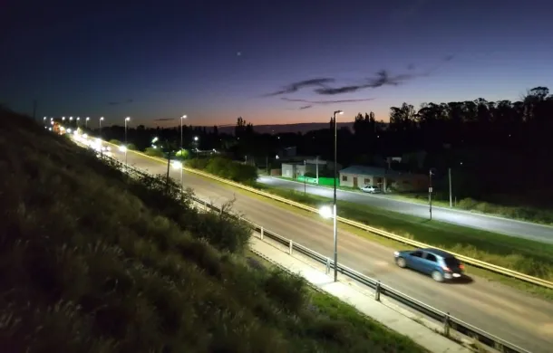 puente ferrocarretero luces led