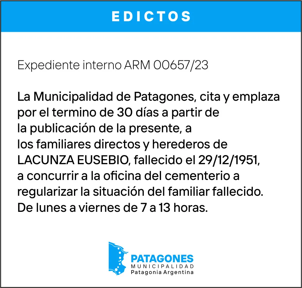 EDICTO - CITACION