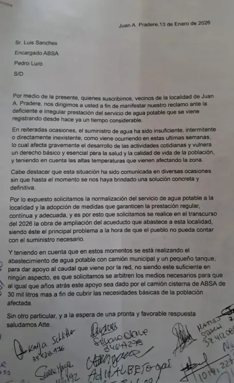 PRADERE RECLAMO ABSA