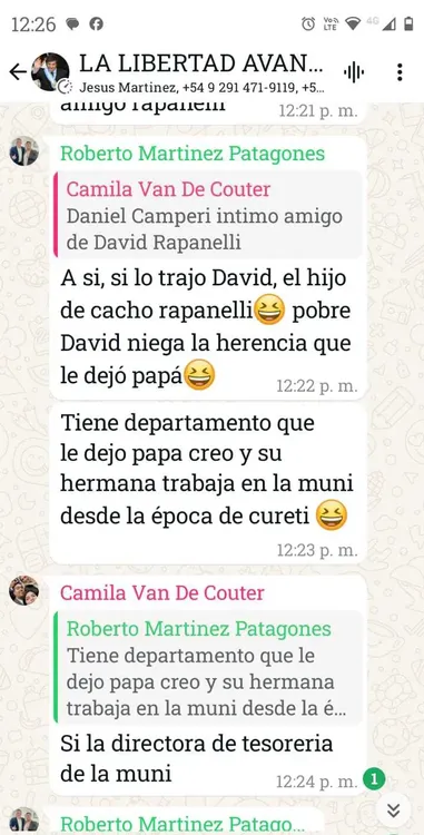 JUAN CARLOS RAPANELLI EN LOS POSTEOS DE LA LIBERTAD AVANZA