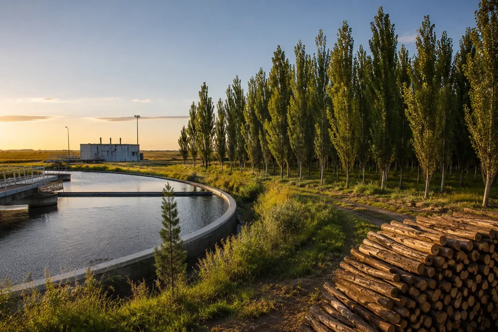 PLANTA DEPURADORA BOSQUE ENERGETICO LEÑA