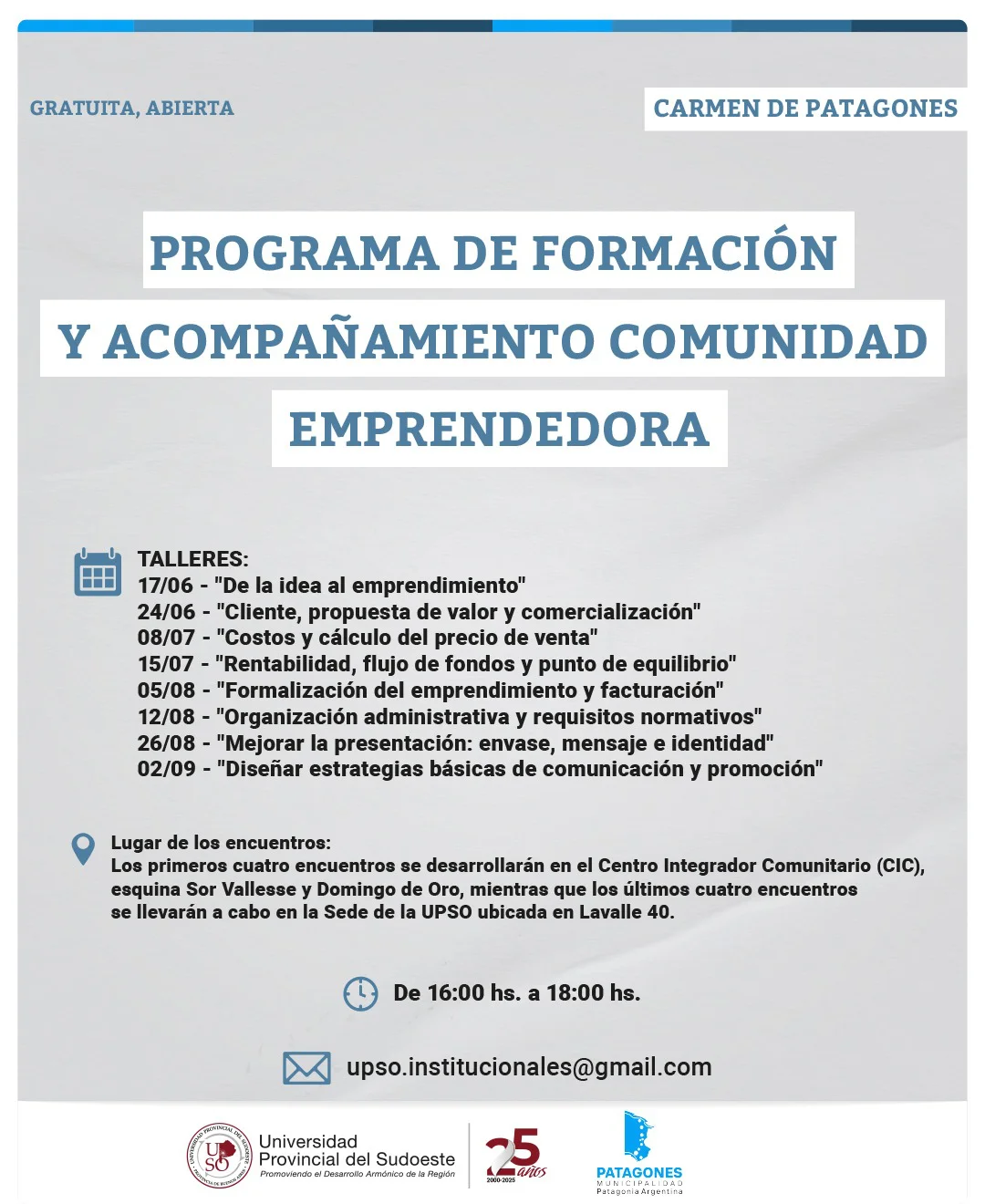 formacion y acompañamiento comunidad emprendedora
