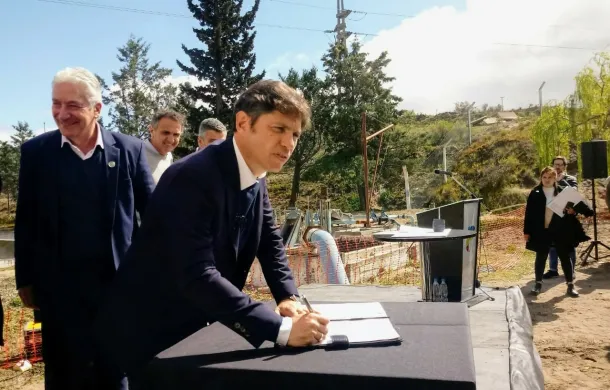 axel kicillof patagones planta de tratamiento liquidos cloacales