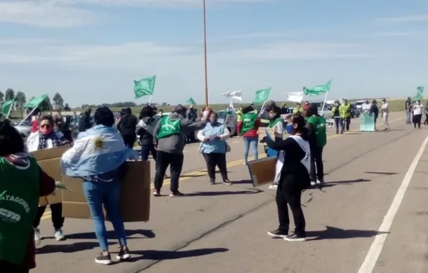 stroeder ruta 3 personal de salud municipales ate manifestacion protesta
