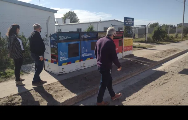 villa linch contenedor de reciclabes