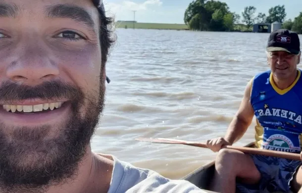 jose luis zara canoa inundacion campo