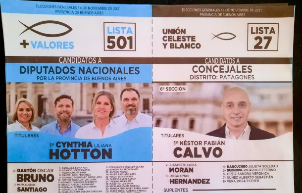 + valores boletas elecciones 14 de noviembre 2021