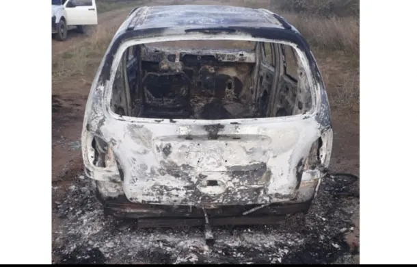 auto robado incendio