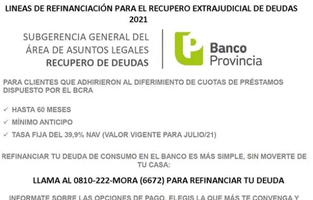 deudas municipales banco provincia