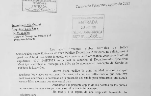 clubes barriales servicios publicos
