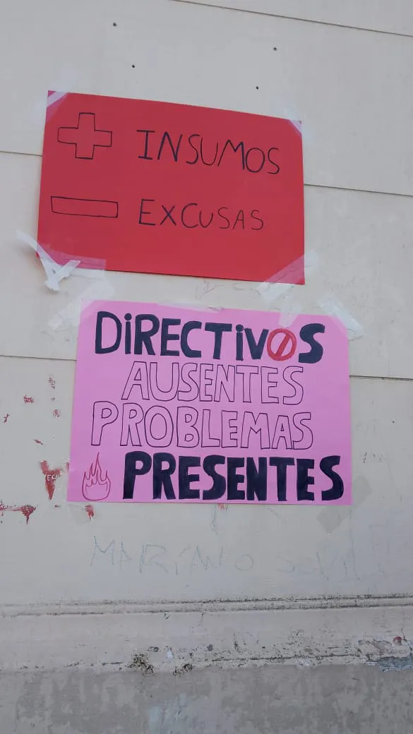 PROTESTA DE ALUMNOS DE LA ESCUELA TECNICA