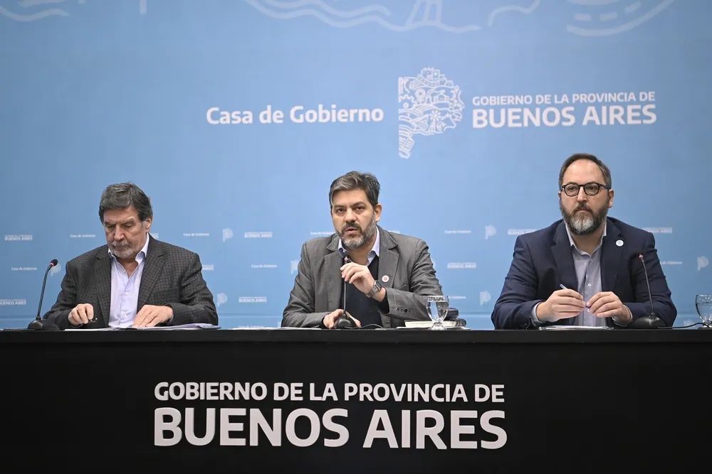Alberto Sileoni, Carlos Bianco y Gastón Ghioni