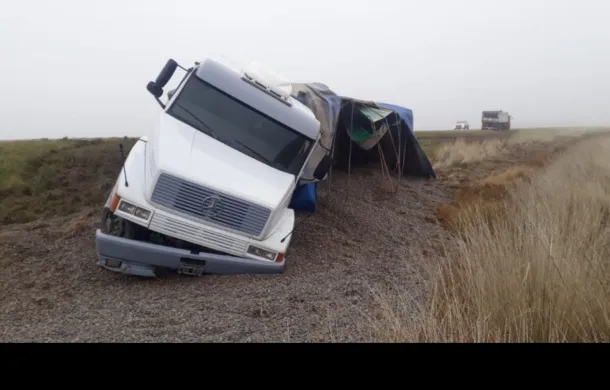 vuelco ruta 3 camion