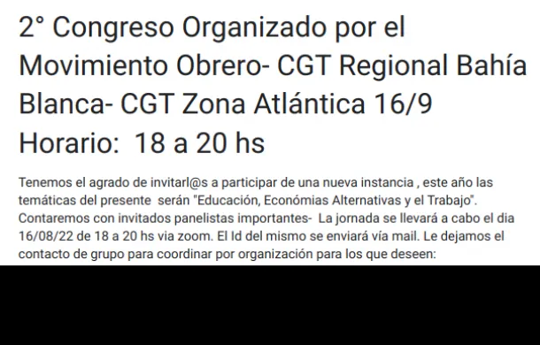 cgt congreso