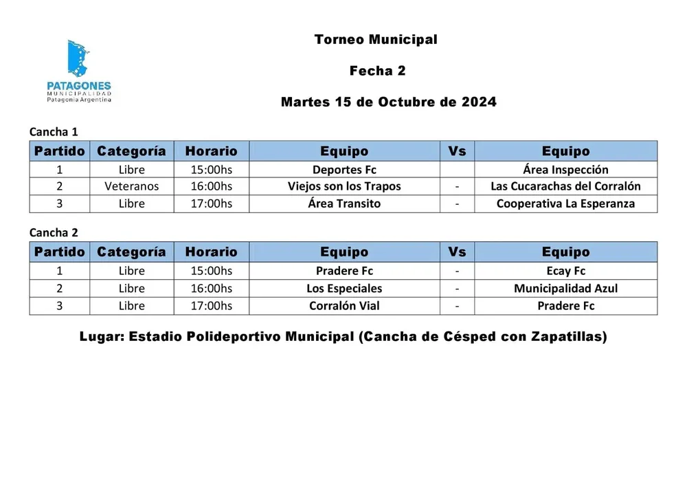 torneo municipal de futbol