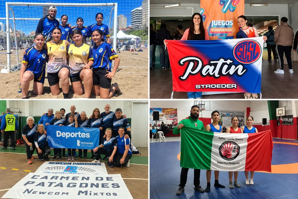 Collage de equipos deportivos locales